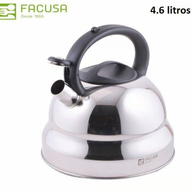 TETERA ACERO INOXIDABLE FACUSA DE 4.6 LITROS CON SILBADOR