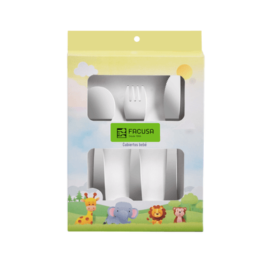 SET CUBIERTOS BEBE X 3 PZ MODELO 723