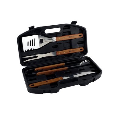 SET DE UTENSILIOS X 04 BBQ CON MALETIN PLAST