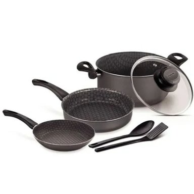 JUEGO BATERIA COCINA X6 PARIS + JGO UT.X3 ROJO- TRAMONTINA- 75286018