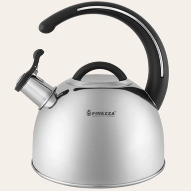 TETERA DE ACERO INOXIDABLE FINEZZA FF-T0048 3.0 LITROS NEGRO