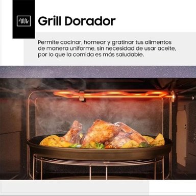 HORNO MICROONDAS SAMSUNG CON DORADOR/GRILL 32 LTS MG32DG4524ATPE. - 3