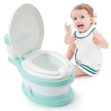 BACINILLA DE ENTRENAMIENTO VERDE AGUA PARA BEBÉS NW-1035 - 3
