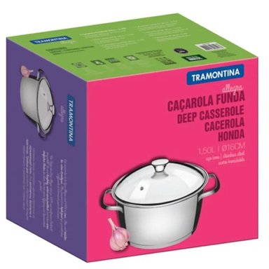 OLLA ACERO 20 CM (3.04 LT) ALLEGRA T/VID - TRAMONTINA - 10116236 - 2
