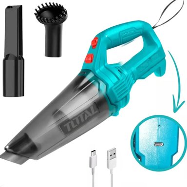 ASPIRADORA DE MANO TOTAL TVLI2026 RECARGABLE INALAMBRICA 2000MAH