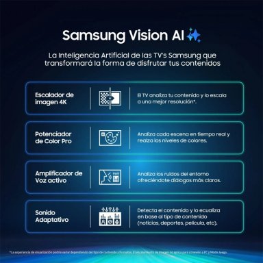 TELEVISOR SMART TV SAMSUNG 4K ULTRA HD 50” VISION AI QN50Q7FAAGXPE - 4