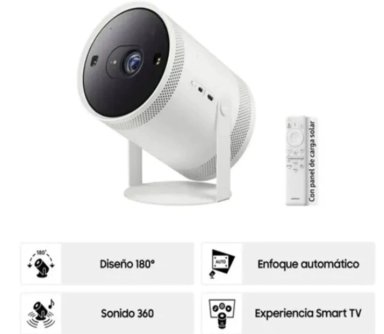 PROYECTOR PORTÁTIL SAMSUNG THE FREESTYLE 2DA GEN, FULL HD, TRANSMISIÓN INALÁMBRICA, BLANCO - 2