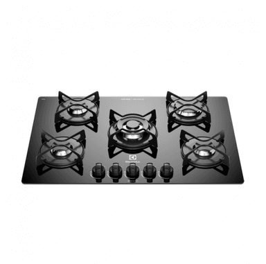 ELECTROLUX ETGZ30T0EPUB – ENCIMERA A GAS 5 QUEMADORES, VIDRIO TEMPLADO NEGRO, 75.2 CM