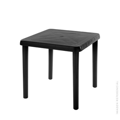 MESA CUADRADA TERRA NEGRA 71.5×71.5CM DF031337 – IDEAL PARA INTERIOR Y EXTERIOR