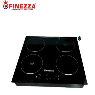 COCINA DE INDUCCION FINEZZA CUATRO HORNILLAS NEGRO