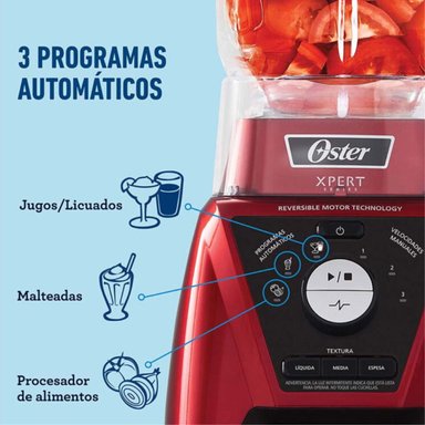 LICUADORA OSTER XPERT SERIES BLST3BRPG053 ROJA CON VASO BLEND N GO - 2