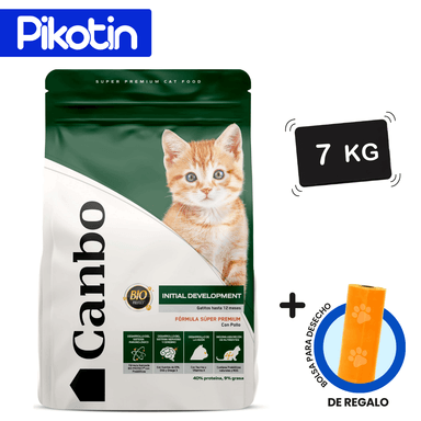 COMIDA PARA GATO CANBO GATITOS INITIAL DEVELOPMENT / DESARROLLO INICIAL POLLO 7KG