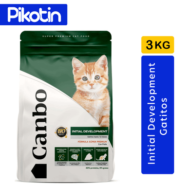 COMIDA PARA GATO CANBO GATITOS INITIAL DEVELOPMENT / DESARROLLO INICIAL POLLO 3KG