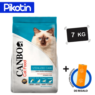 COMIDA PARA GATO CANBO ADULTO STERILIZED CARE SALMÓN Y ARROZ 3KG