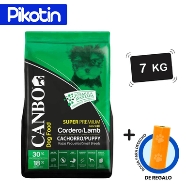 COMIDA SECA PERROS CANBO CAHORRO SUPER PREMIUN CORDERO RAZAS PEQUEÑAS 7KG