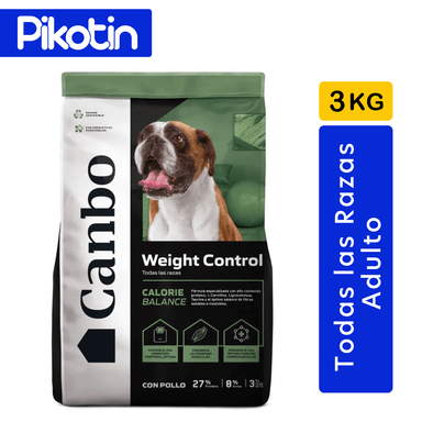 COMIDA SECA PERROS CANBO ADULTO BALANCE WEIGHT CONTROL POLLO TODAS LAS RAZAS 3KG