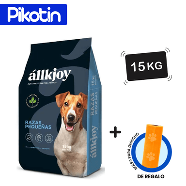 COMIDA SECA PERROS ALLKJOY ADULTO RAZAS PEQUEÑAS 15KG