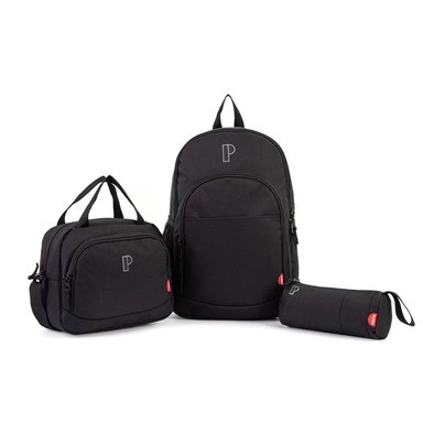 TRIPACK PORTA MOCHILA LONCHERA CARTUCHERA CARORA