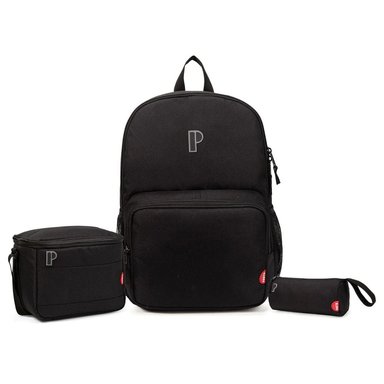 TRIPACK PORTA MOCHILA LONCHERA CARTUCHERA PORTAMAR