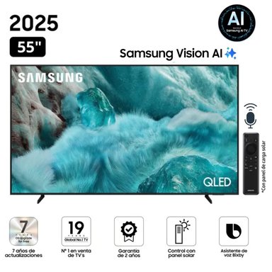 TELEVISOR SAMSUNG QLED 55' VISIÓN AI SMART TV QN55Q7FAAGXPE - NUEVO 2025