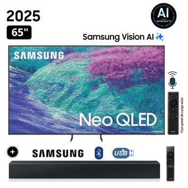 TELEVISOR SAMSUNG 65'' NEO QLED 4K VISION AI SMART TV QN65QN1EFAGXPE + SOUNDBAR HW C400