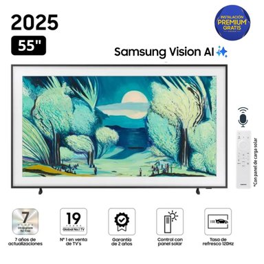 TELEVISOR SAMSUNG THE FRAME 55' QLED 4K VISION AI SMART TV QN55LS03F - NUEVO 2025 - 1