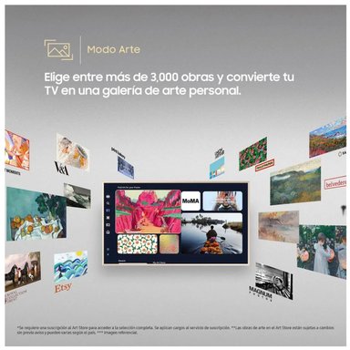 TELEVISOR SAMSUNG THE FRAME 55' QLED 4K VISION AI SMART TV QN55LS03F - NUEVO 2025 - 4