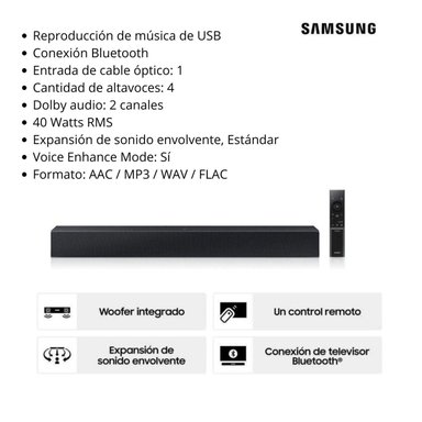 TELEVISOR SAMSUNG 65 NEO QLED 4K VISION AI SMART TV QN65QN70FAGXPE + SOUNDBAR HW B400 - 9