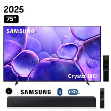 TELEVISOR SAMSUNG SMART TV 75 CRYSTAL UHD 4K UN75U8000F + SOUNDBAR HW-B400 - 1