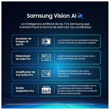 TELEVISOR SAMSUNG 100'' NEO QLED QN80H VISION AI SMART TV (2026) - 4