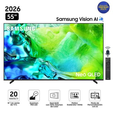 TELEVISOR SAMSUNG 55" NEO QLED 55QN80H VISIÓN AI SMART TV - NUEVO 2026 - 1