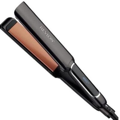 PLANCHA REVLON DE COBRE CON PLACA ANCHA RVST2185 NEGRO