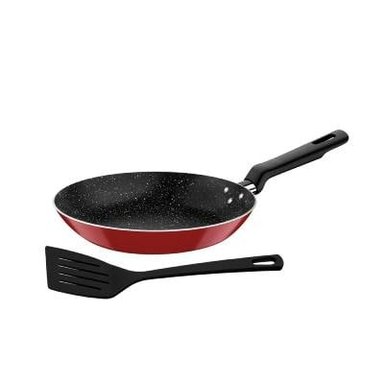 SARTEN 22CM 1.8MM ROJO ROCH-LORETO C/ESPATULA 75145859