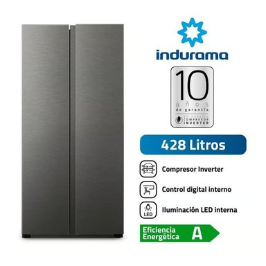 REFRIGERADORA INDURAMA RI-769 SIDE BY SIDE 428 LITROS