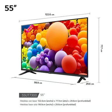 TELEVISOR LG 55 PULG. LED SMART TV 4K UHD THINQ AI 55UT7300 + CONTROL MAGIC 2024 - 2