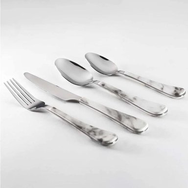 SET CUBIERTOS X 24 PZ SMOKE MARBLE 10286511