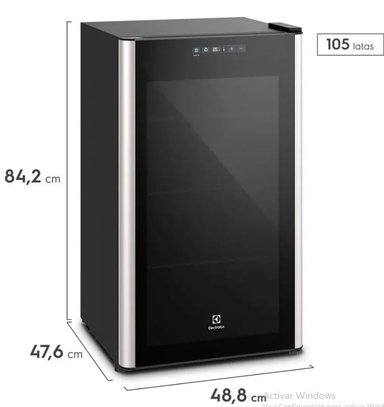 CERVECERA FRIGOBAR ELECTROLUX 96 LITROS ERCV96W2MWB