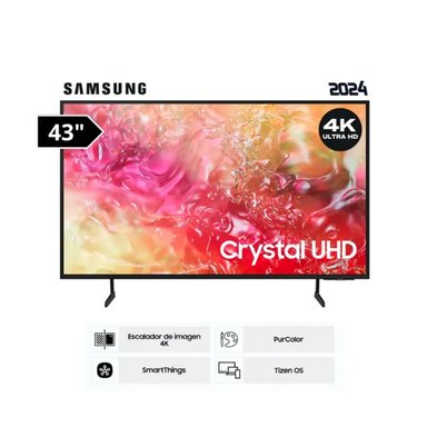 TELEVISOR SAMSUNG 43 CRYSTAL UHD 43DU7000 4K TIZEN OS SMART TV 2024