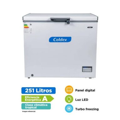 CONGELADORA COLDEX 251LT  BLANCO CH10PLUS