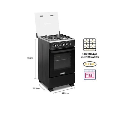 COCINA A GAS MIRAY IRIS PLUS GLP 4 HORNILLAS - 4