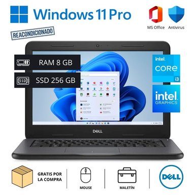 Laptop Dell Latitude 3310 Empresarial Core i3 8GB RAM 256GB SSD - REACONDICIONADO
