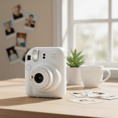 CÁMARA INSTAX FUJIFILM MINI 12 ARCILLA BLANCA - 7