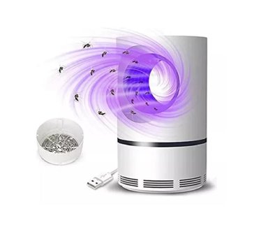 LÁMPARA DE SUCCIÓN MATA MOSQUITOS ZANCUDOS USB  LUZ UV - 2