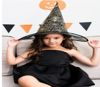 2 SOMBREROS DE BRUJA PARA NIÑA HALLOWEN - 1