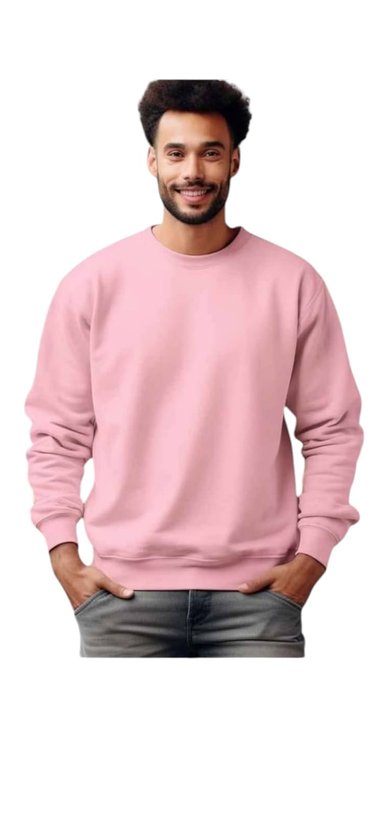 SUDADERA POLERA CUELLO REDONDO DE FRANELA REACTIVA PARA HOMBRES - 1
