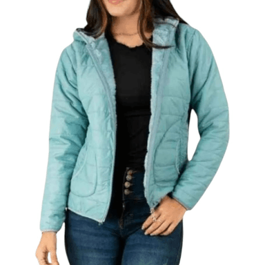CASACA MUJER PUFFER SEMI-IMPERMEABLE ABRIGADOR PARA DAMA 
IDEAL PARA MOMENTOS DE FRIO. - 1