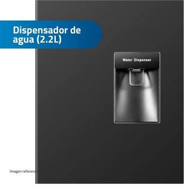 REFRIGERADORA INDURAMA RI-389DNI 246L TOP FREEZER NO FROST NEGRO - 3