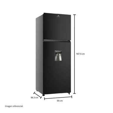 REFRIGERADORA INDURAMA RI-389DNI 246L TOP FREEZER NO FROST NEGRO - 5