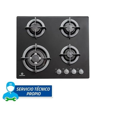 ENCIMERA EMPOTRABLE INDURAMA EGASI-604VDNEG A GAS GLP 4 HORNILLAS