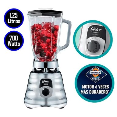 LICUADORA OSTER BLST4655 700 WATTS 3 VELOCIDADES CROMADO - 1